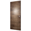 Modern wood veneered solid flush design bedroom door for house or hotel